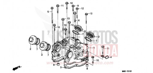 CYLINDER HEAD COVER NX650V de 1997